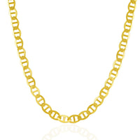 6.3mm 14k Yellow Gold Mariner Link Chain