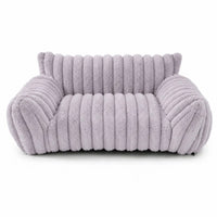 Cute Cat Couch For Pets - Fluffy Cat Beds With Premium Soft Corduroy Fleece, Fuzzy Cats Beds For Indoor Cats With Remova
