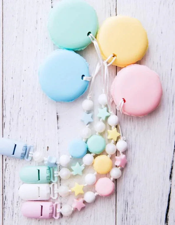BPA Free Food Grade Silicone Teethers Cartoon Animals Shape Pacifier Clips, Accessories Baby Teething 1pc - BIG FRENCHIES