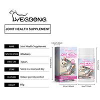 Cat Joint Health Support Tablets, Glucosamine Joint Supplement For All Breeds & Sizes Cats, 80 Count Joint Care Chewable