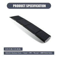 Dog Ramp For Car 71 Long & 19.3 Wide Portable Dog Ramps For Large Dogs With Non-Slip Rug Surface Dog Car Ramp For SUV Ca