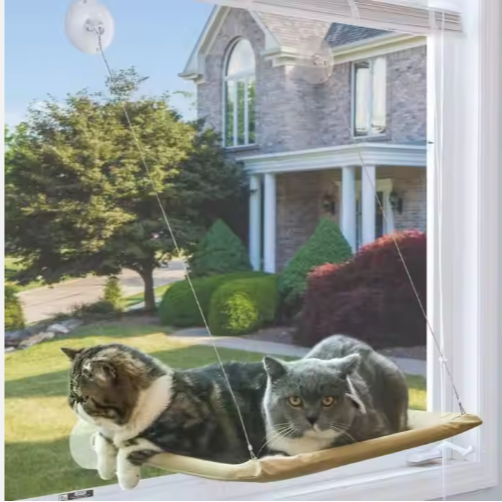 US LOCAL STOCK Hiphoppet Best Selling Washable Window-Mounted Sucker Cat Hammock Cat Nest Seat Elaxing Spot To Lounge Fo