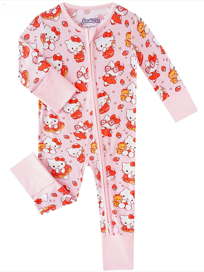 PoshTOT Sanrio Hello Kitty Bamboo Baby Convertible Zippy Romper - BIG FRENCHIES
