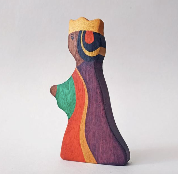 Wooden King and Queen figurines-Toys & Games-BIG FRENCHIES-PoppyBabyCo