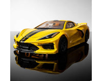 AFX Corvette C8 HO Slot Car (Accelerate Yellow) (LWB) (Mega G+) 22013