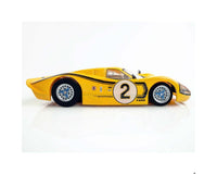 AFX Collector Series 1967 Ford GT40 Mk IV Le Mans #2 HO Slot Car (Yellow) (SWB) (Mega G+) 22014