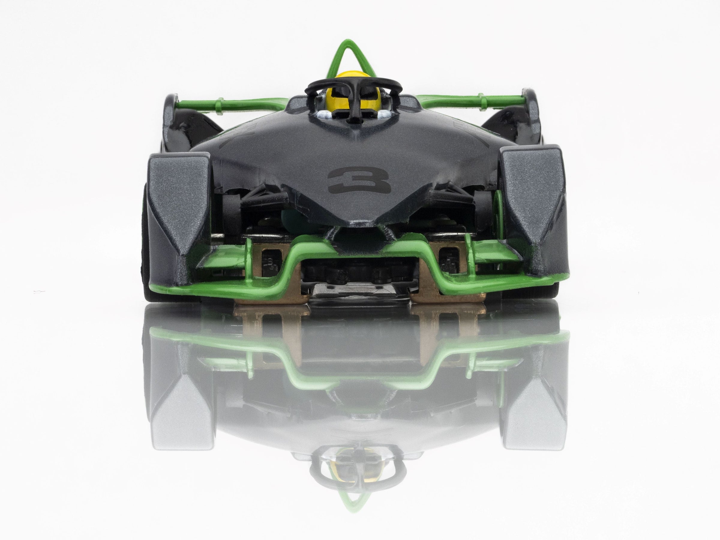 AFX Racing Formula N #3 Silver/Green HO Scale Slot Car 22064
