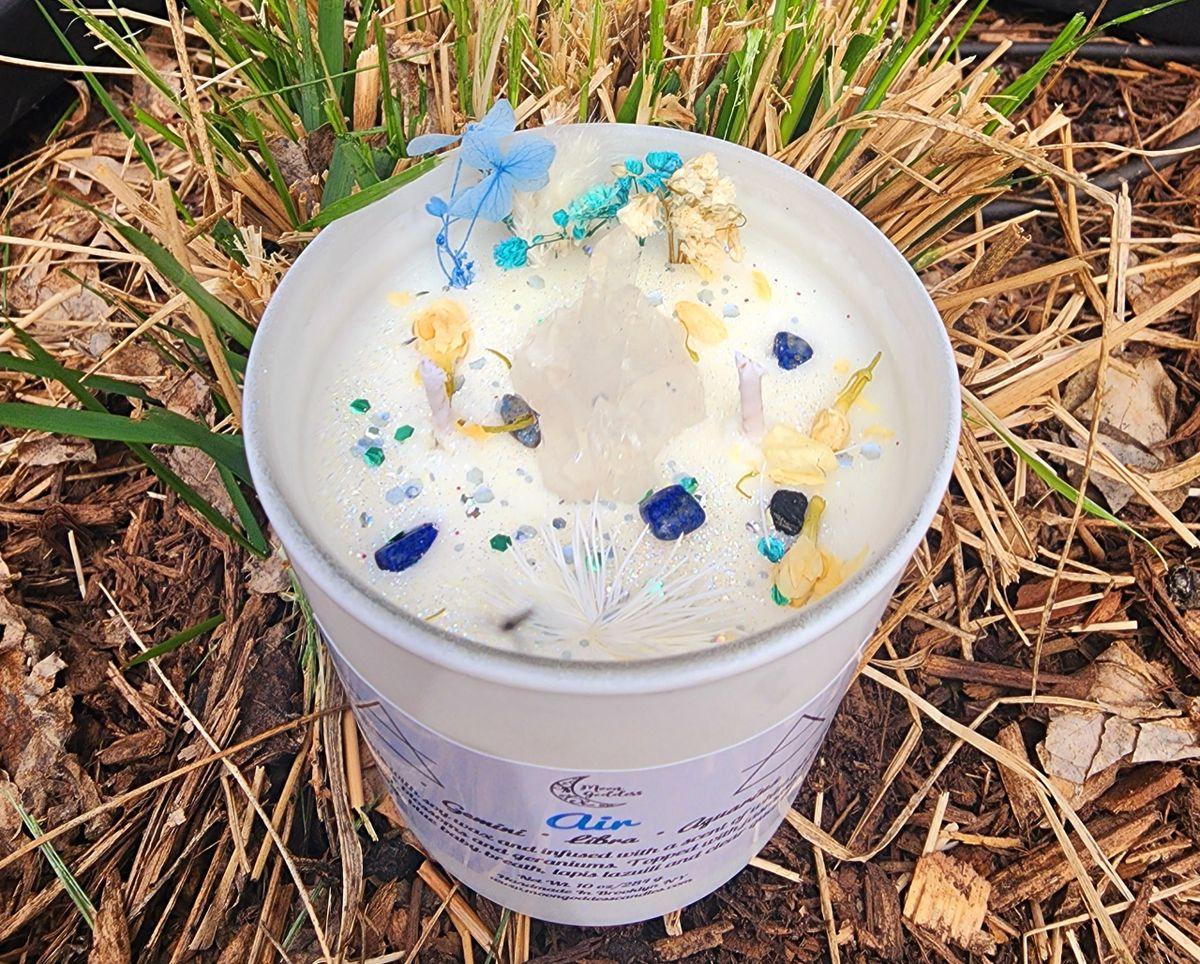 Air Sign Candle | Zodiac Candle | Element Candle | Gemini | Libra | Aquarius - BIG FRENCHIES