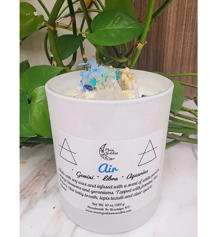 Air Sign Candle | Zodiac Candle | Element Candle | Gemini | Libra | Aquarius - BIG FRENCHIES