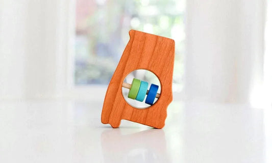 Alabama State Wooden Baby Rattle™ - BIG FRENCHIES