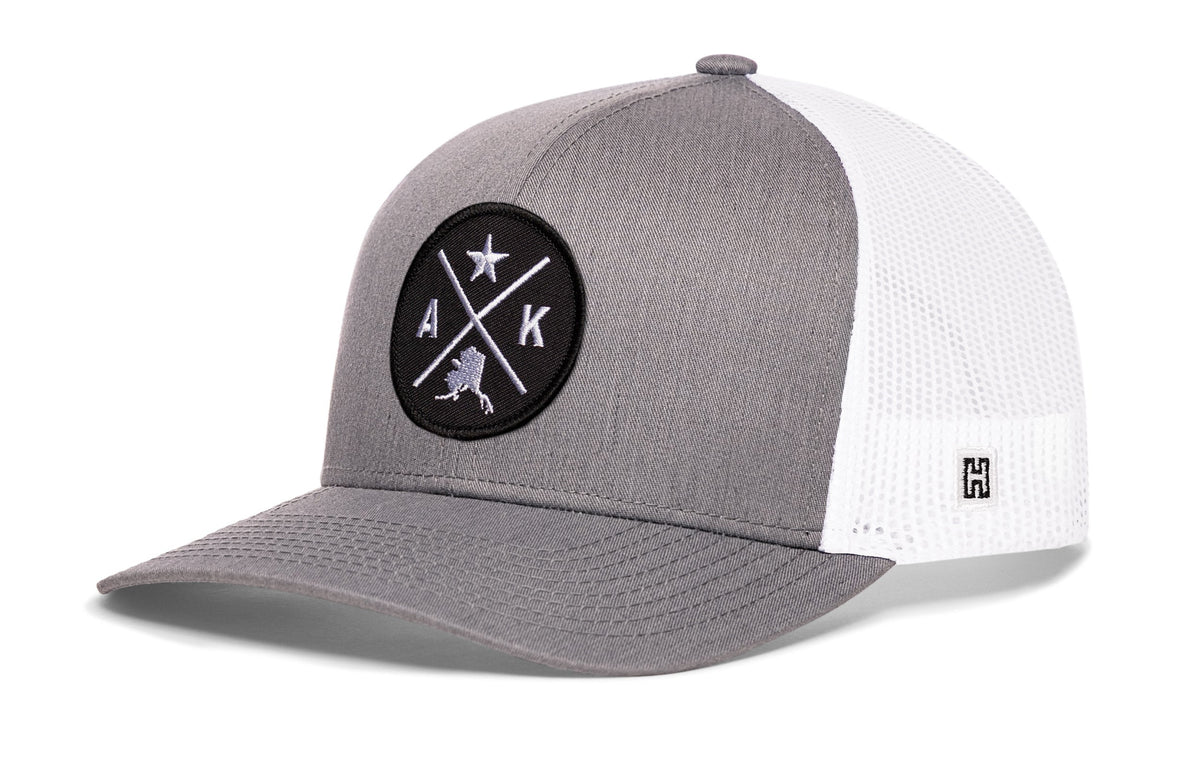 Alaska Trucker Hat  |  Black AK X Snapback