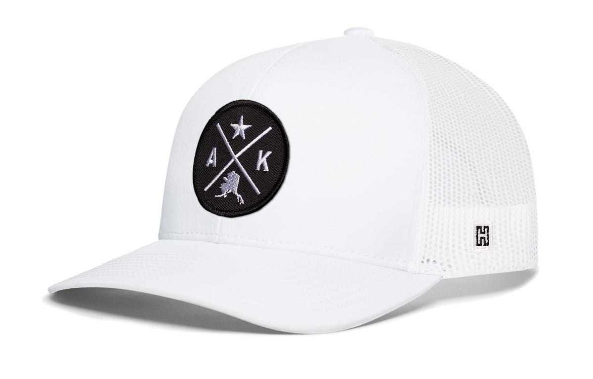 Alaska Trucker Hat  |  Black AK X Snapback