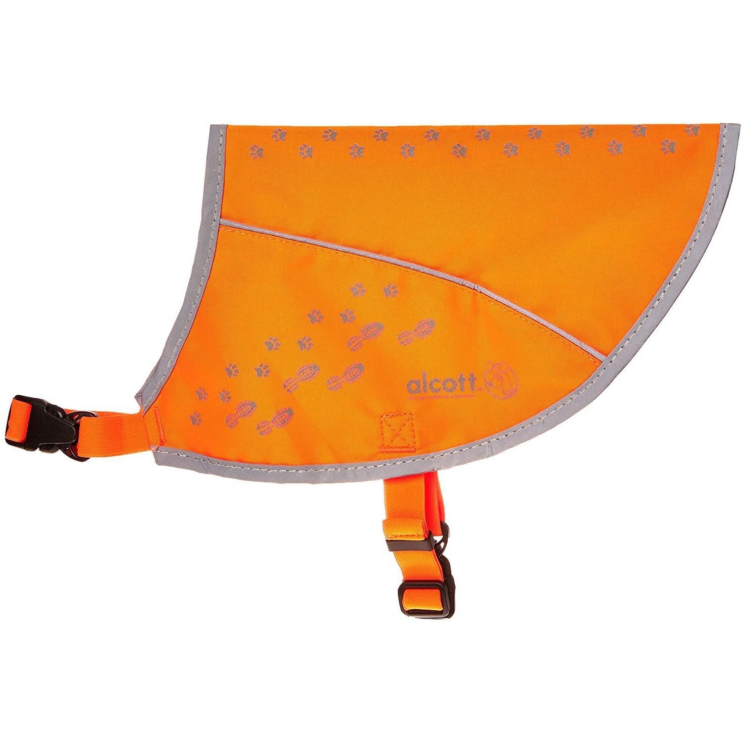 Alcott Visibility Dog Vest with Reflective Trim, Neon Orange Small