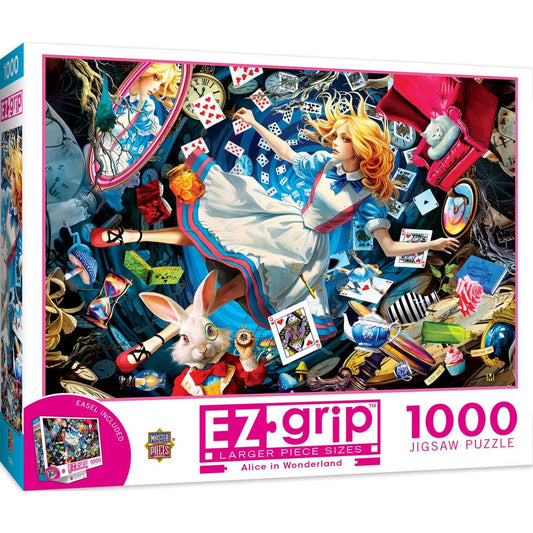Alice in Wonderland 1000 Piece Jigsaw Puzzle with EZ Grip by Masterpieces - BIG FRENCHIES