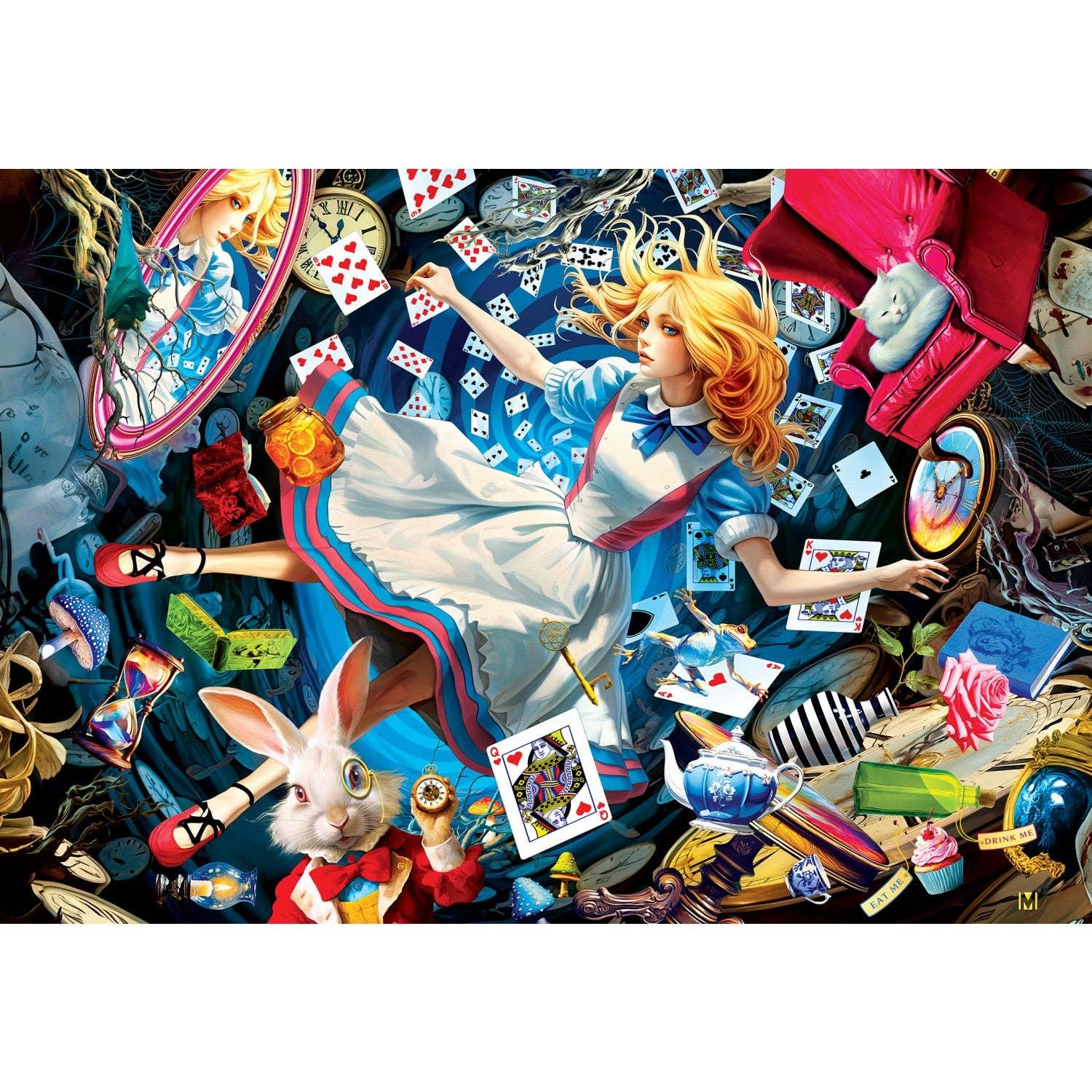 Alice in Wonderland 1000 Piece Jigsaw Puzzle with EZ Grip by Masterpieces - BIG FRENCHIES
