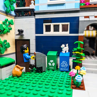 Yard Waste Bin - Mini Building Set - Custom Printed - Made Using LEGO® Parts