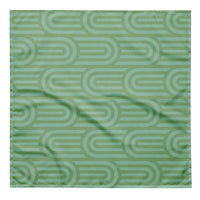 Sebastian & Clementine Scalloped Green Bandana For Dogs and Cats