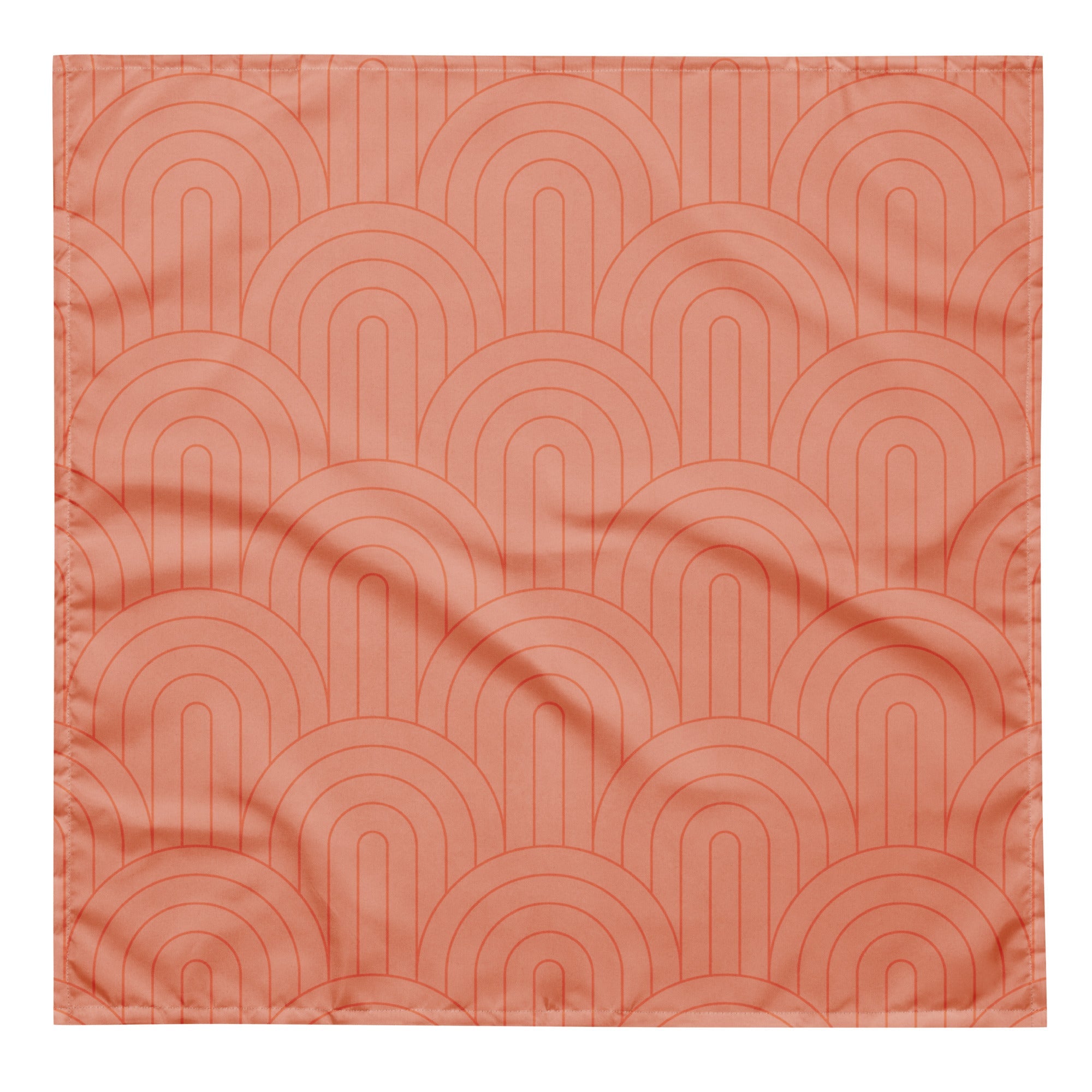 Sebastian & Clementine Scalloped Pink Bandana For Dogs and Cats