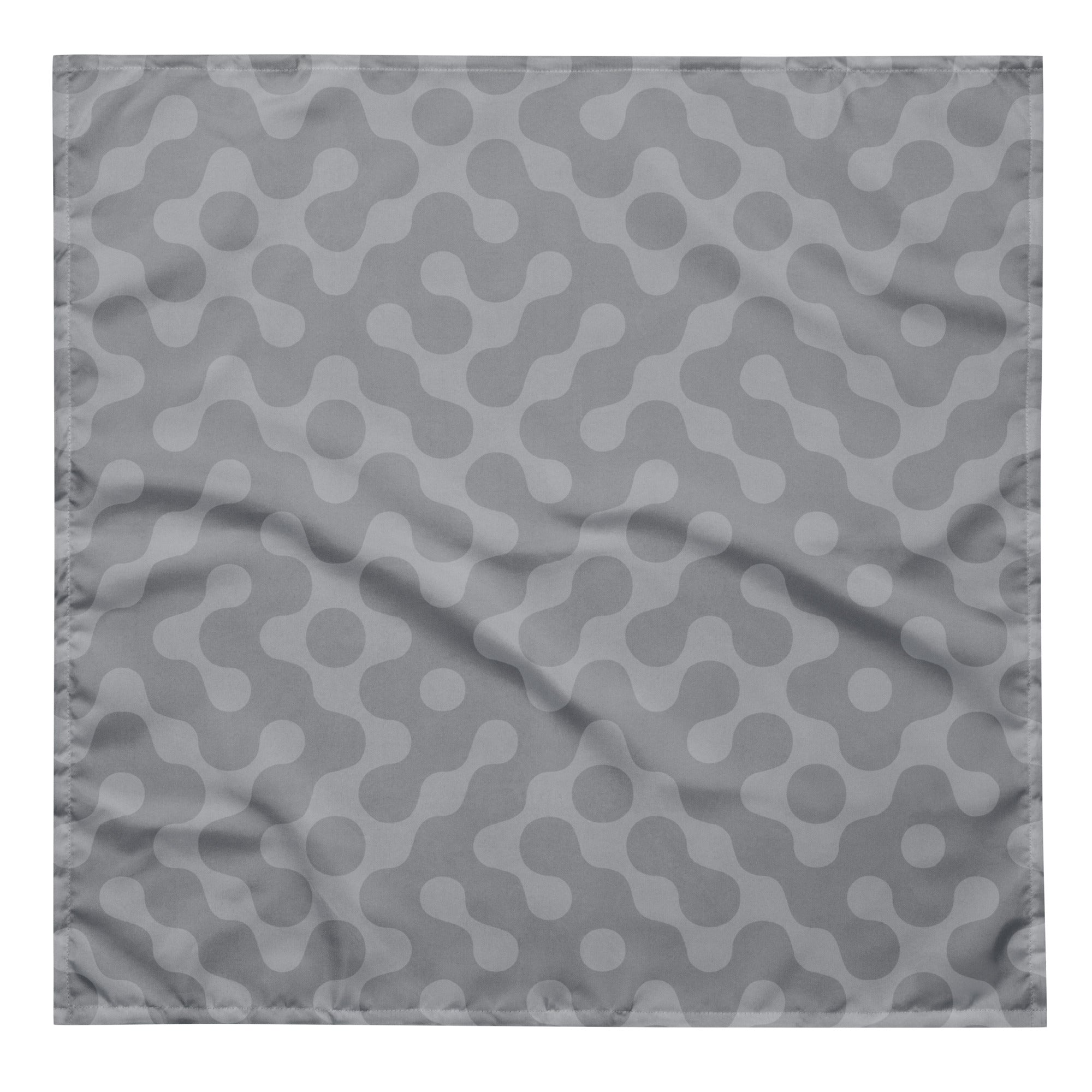 Sebastian & Clementine Gray Pattern Pet Cotton Bandana