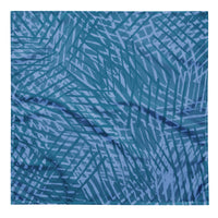 Sebastian & Clementine Blue Crosshatch Pet Cotton Bandana