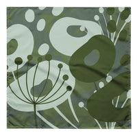 Sebastian & Clementine Green Floral Bandana For Dogs and Cats