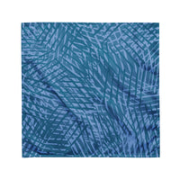 Sebastian & Clementine Blue Crosshatch Pet Cotton Bandana