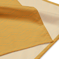 Sebastian & Clementine Orange Waves Pet Cotton Bandana