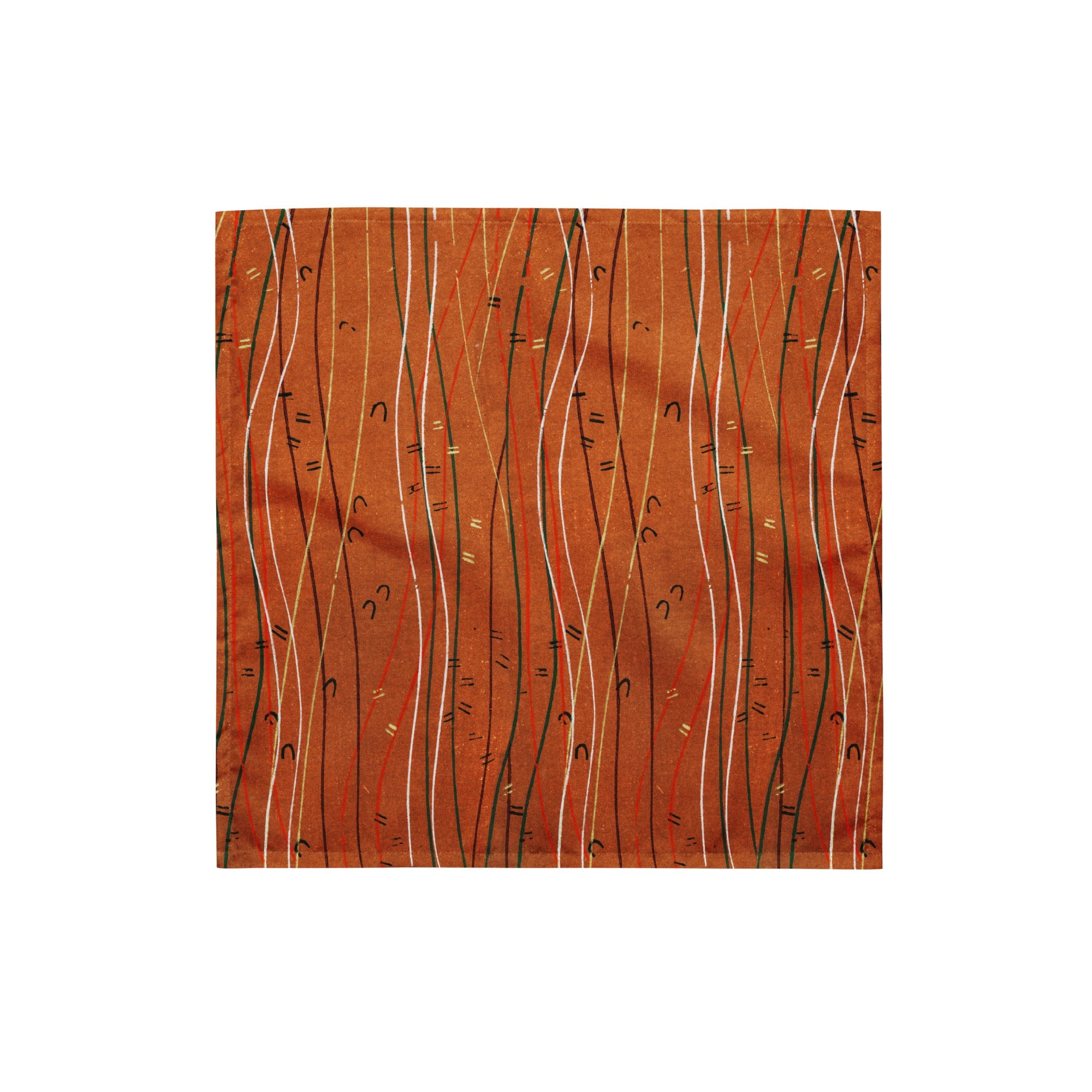 Sebastian & Clementine Orange Shima-Shima Bandana For Dogs and Cats