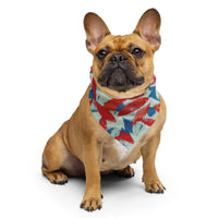 Sebastian & Clementine Abstract Patriotic Bandana For Dogs and Cats