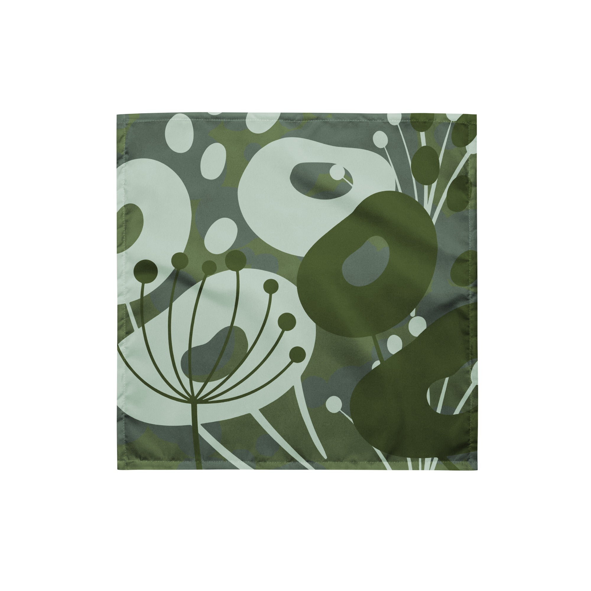 Sebastian & Clementine Green Floral Bandana For Dogs and Cats
