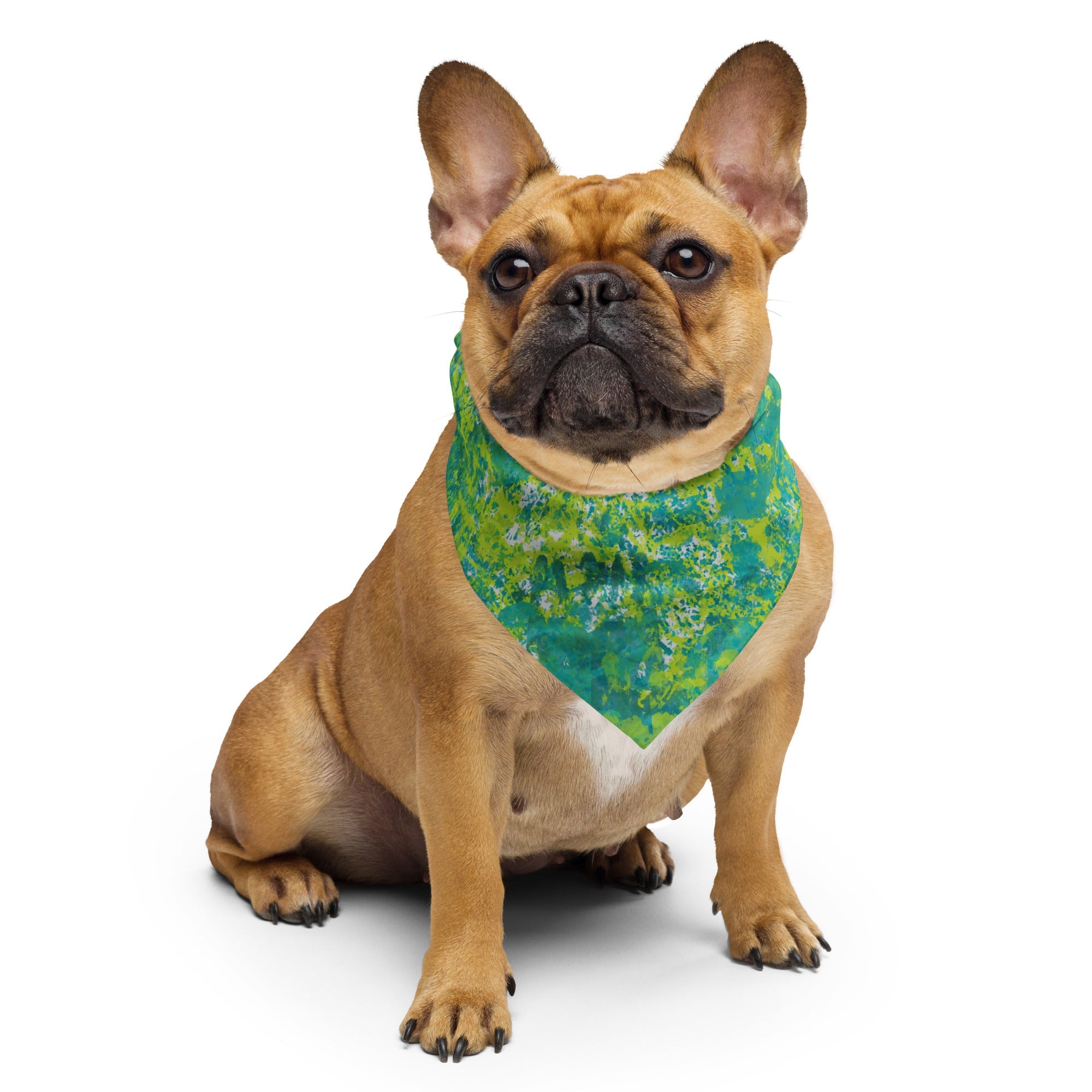 Sebastian & Clementine Green Fields Bandana For Dogs and Cats