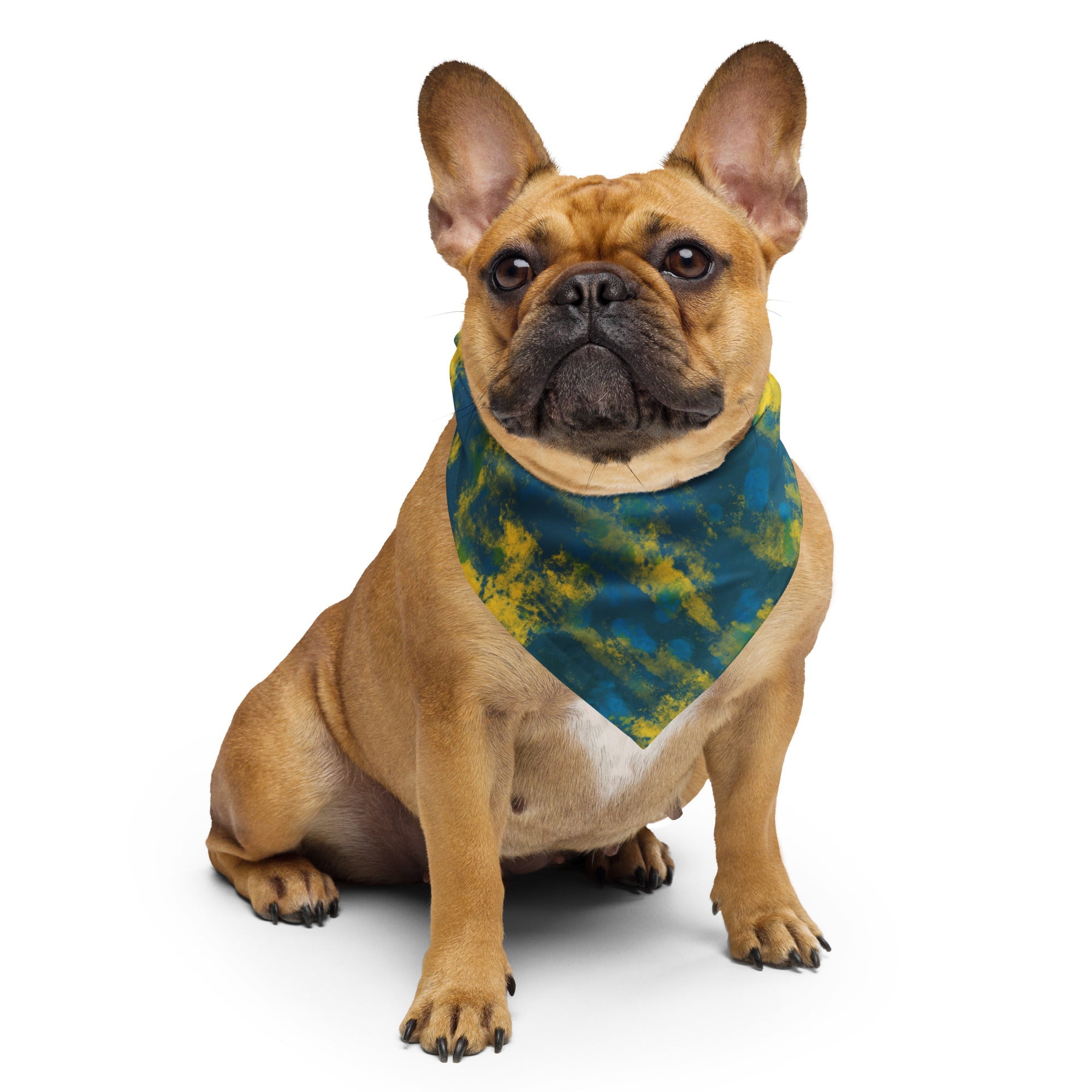 Sebastian & Clementine Blue Surface Bandana For Dogs and Cats