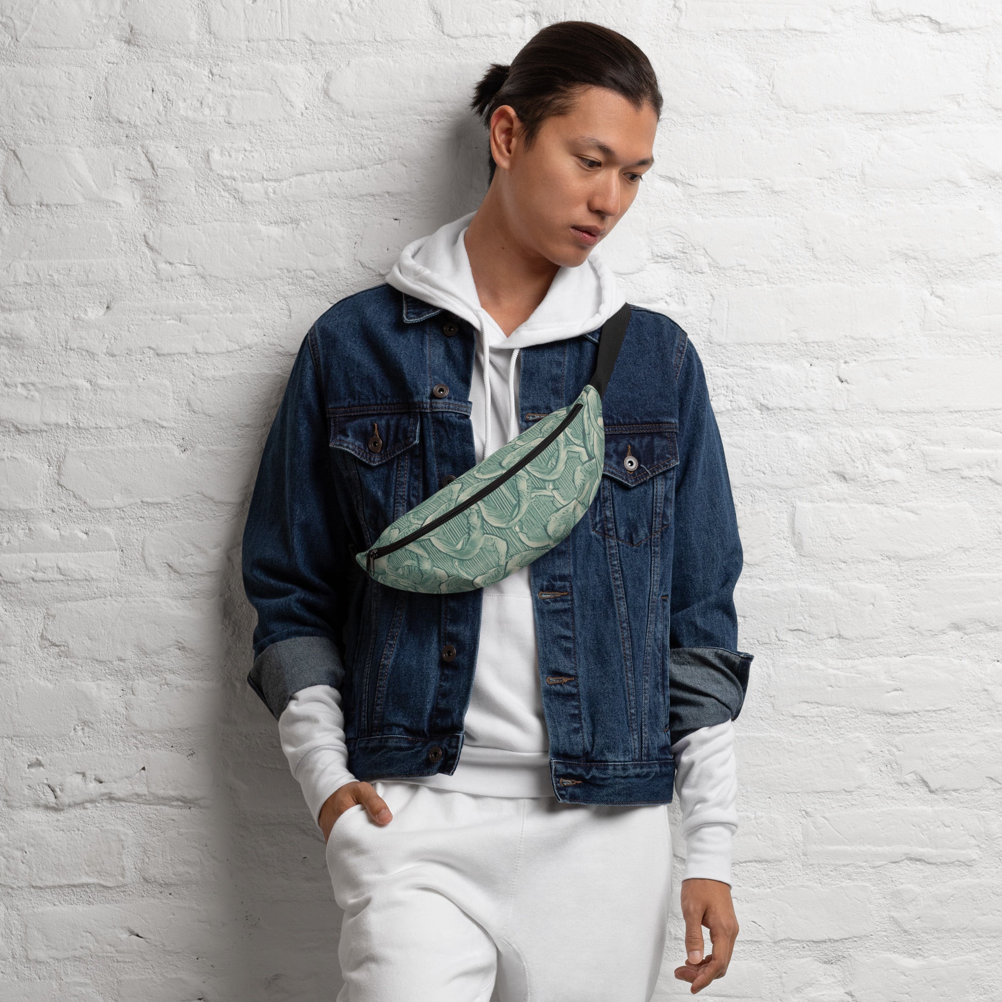 Sebastian & Clementine Green Paint Fanny Pack