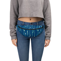Sebastian & Clementine Blue Shima-Shima Fanny Pack