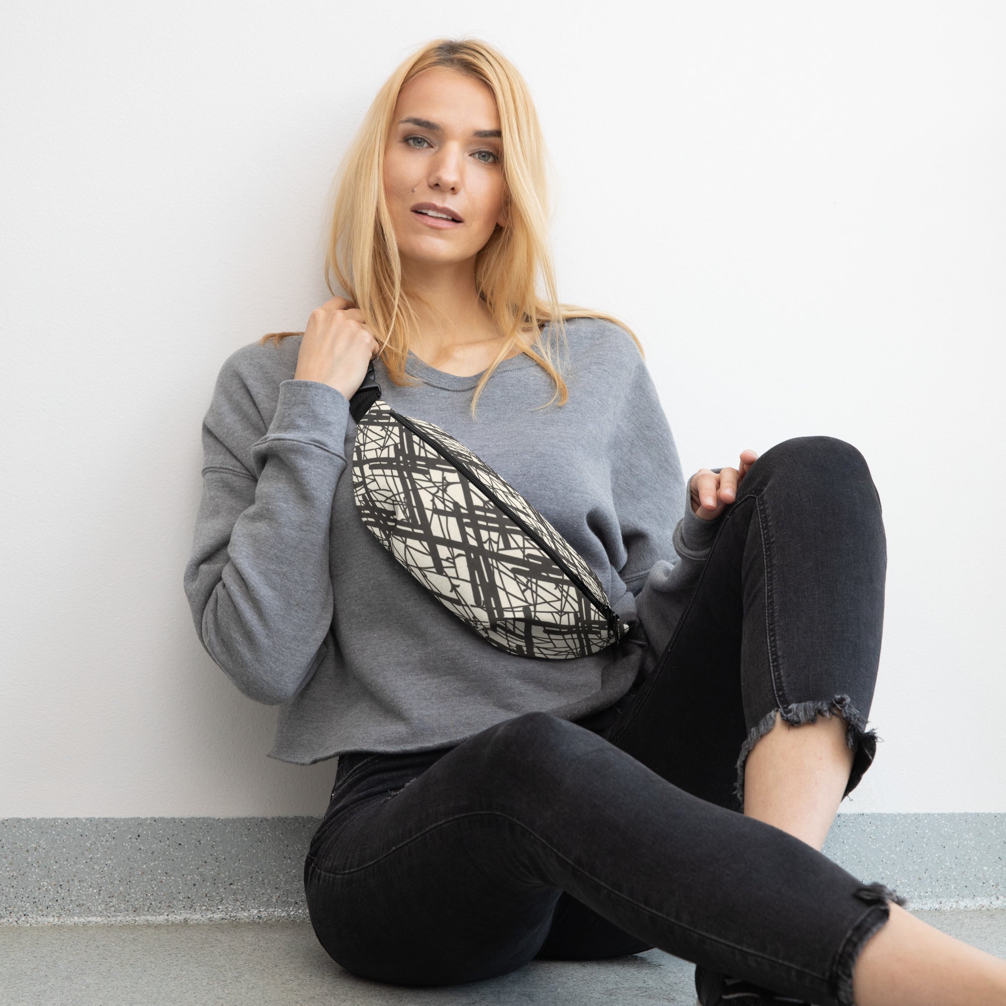 Sebastian & Clementine Abstract Lines Fanny Pack