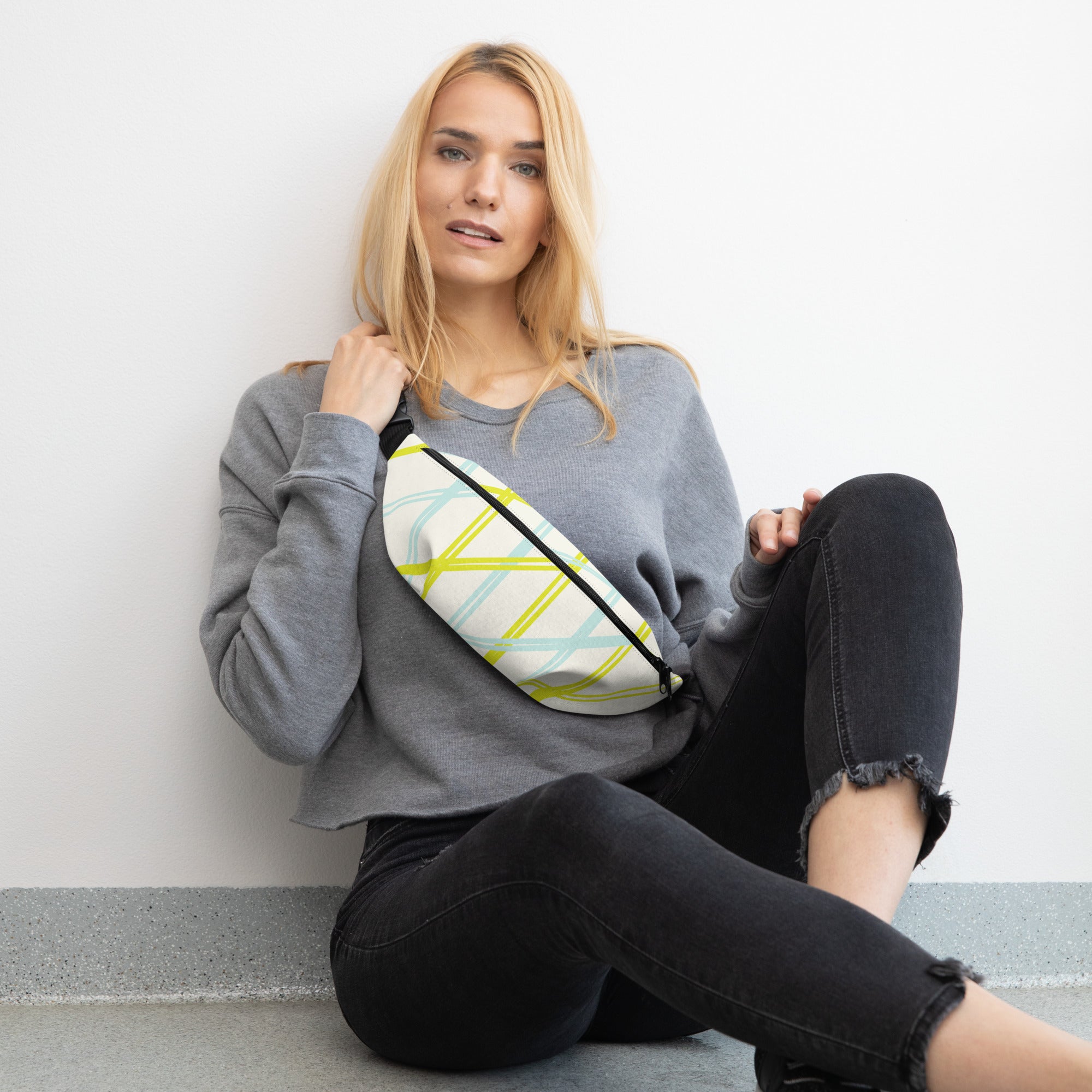 Sebastian & Clementine Neon Lines Fanny Pack