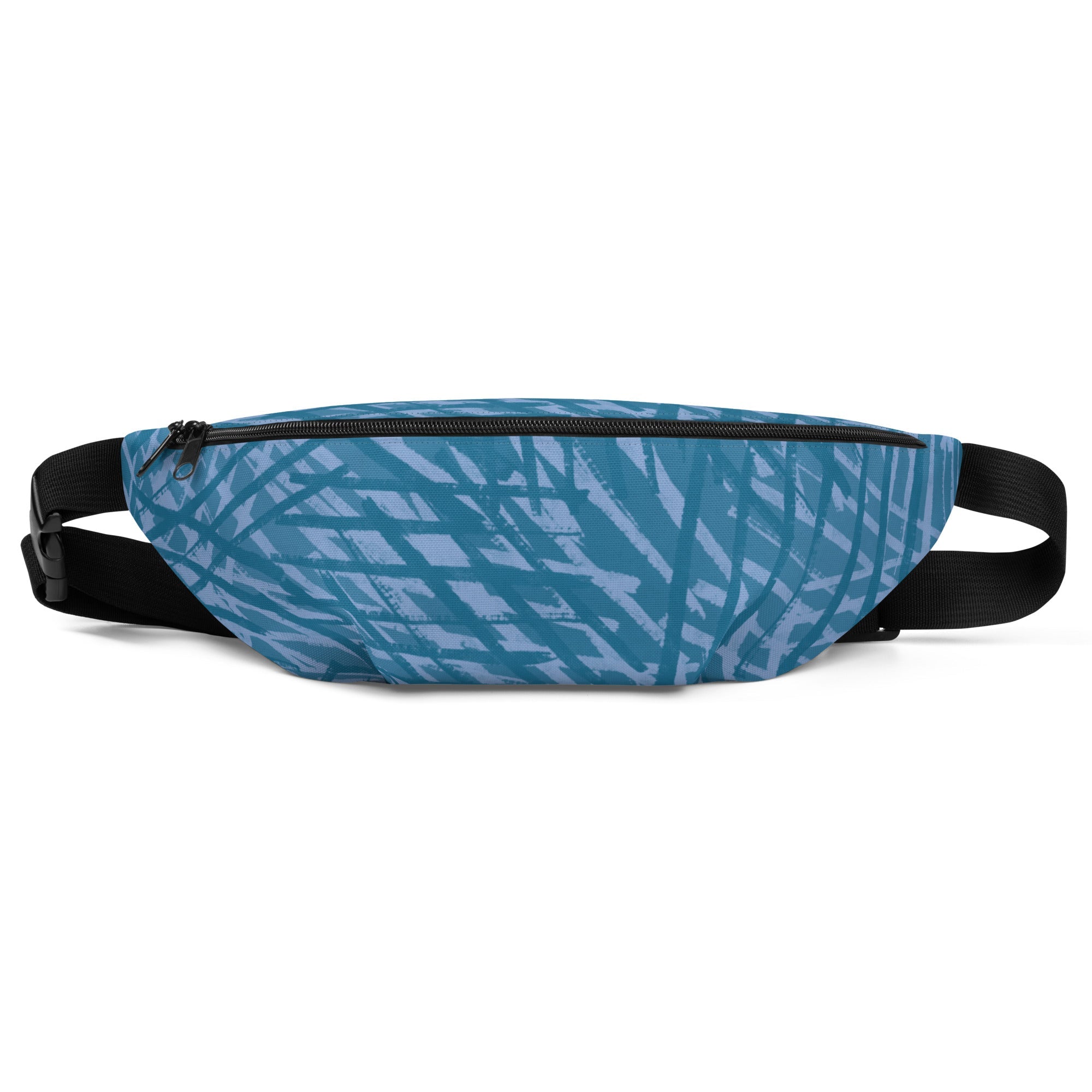 Sebastian & Clementine Blue Crosshatch Fanny Pack