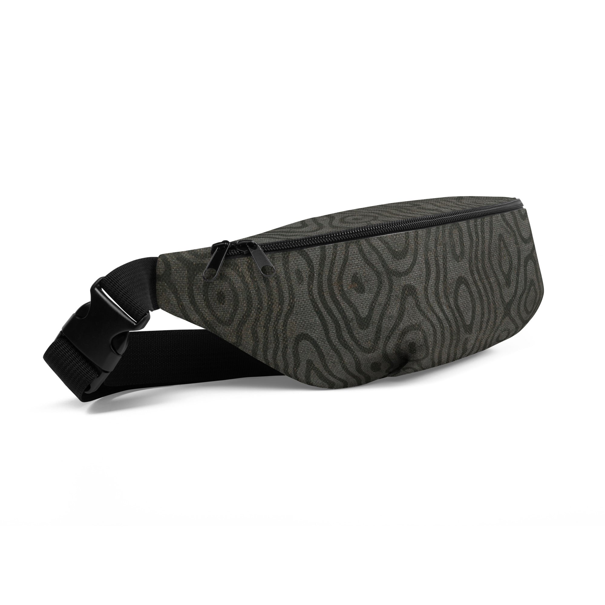 Sebastian & Clementine Gray Wooden Fanny Pack