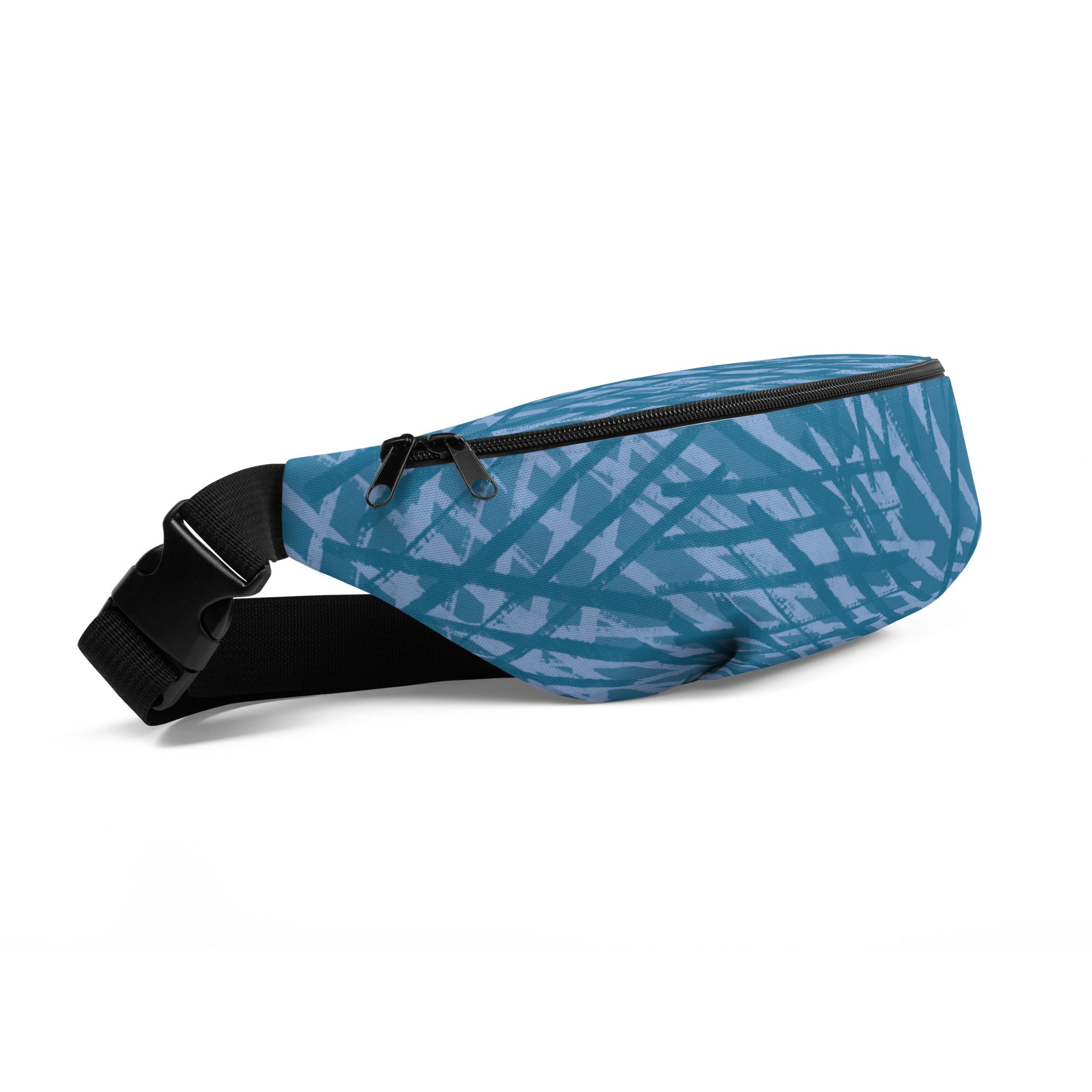 Sebastian & Clementine Blue Crosshatch Fanny Pack
