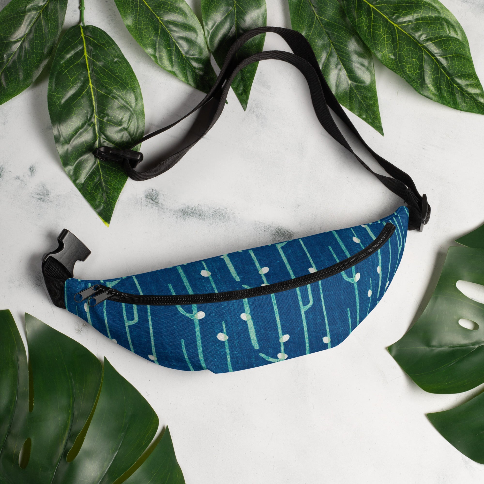 Sebastian & Clementine Blue Shima-Shima Fanny Pack