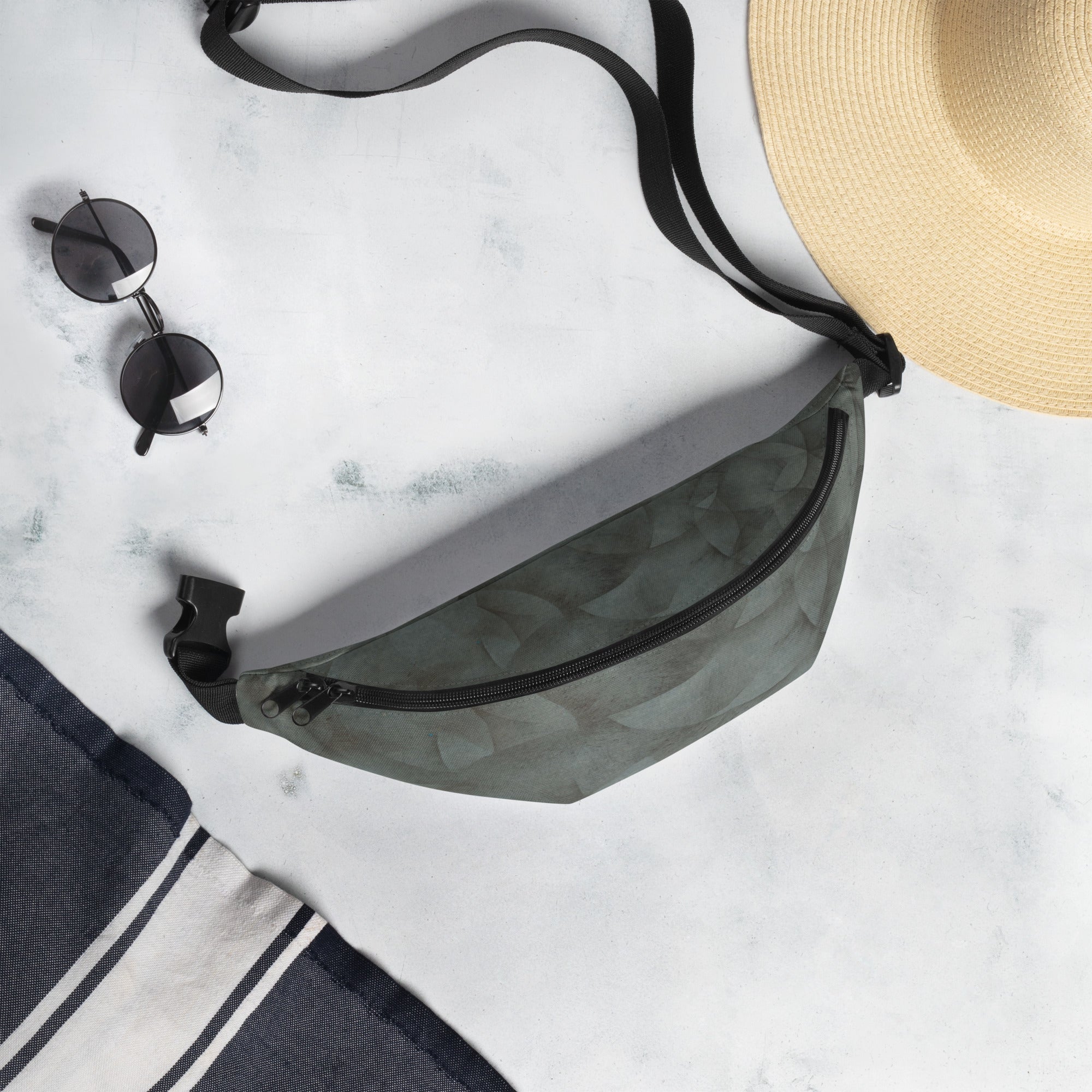 Sebastian & Clementine Gray Circles Fanny Pack