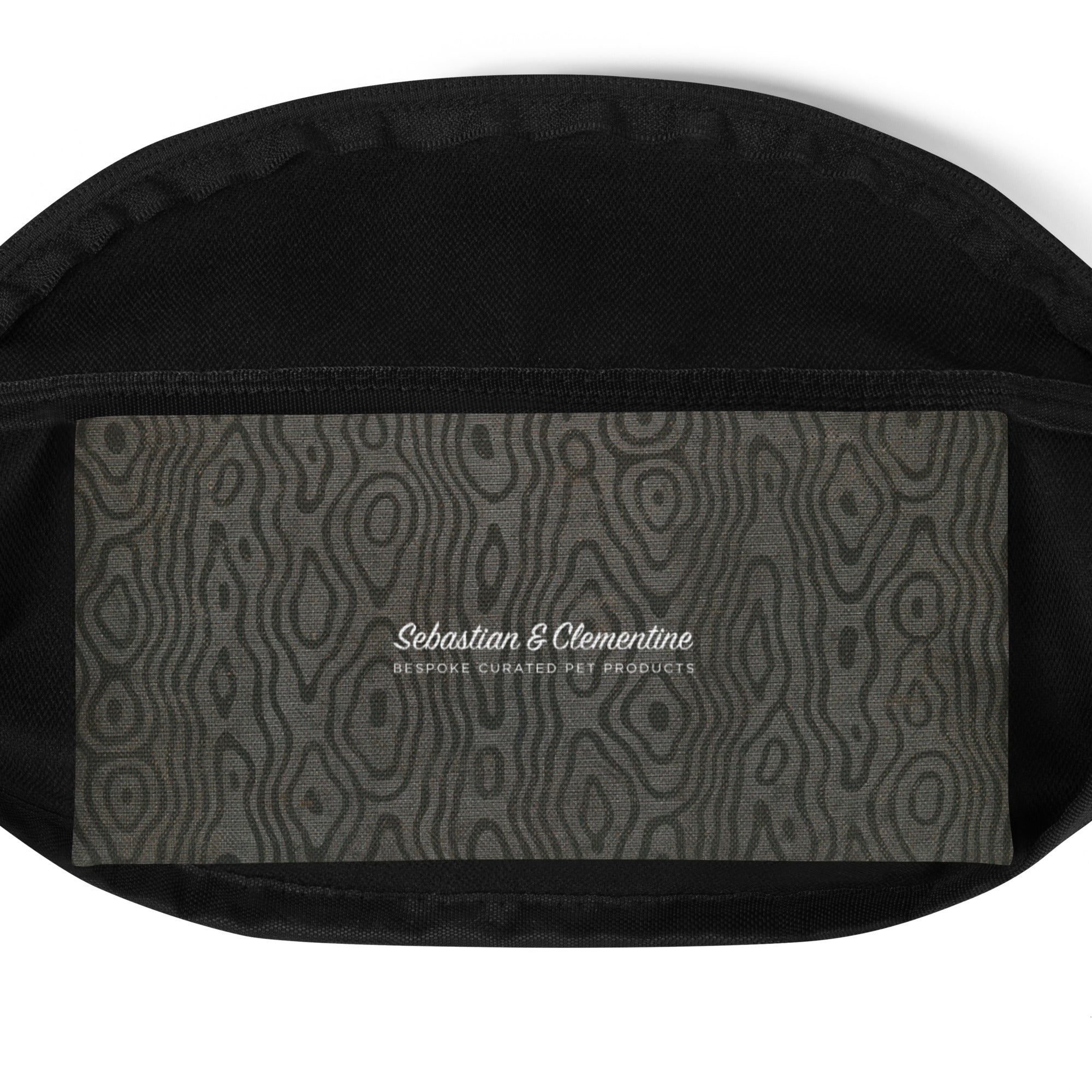 Sebastian & Clementine Gray Wooden Fanny Pack