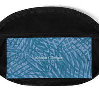 Sebastian & Clementine Blue Crosshatch Fanny Pack