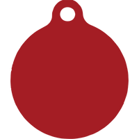 Aloha Red HD Dog ID Tag