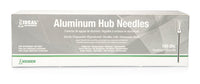 Jeffers Aluminum Hub Needles, Box of 100