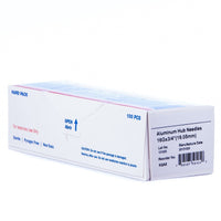 Jeffers Aluminum Hub Needles, Box of 100