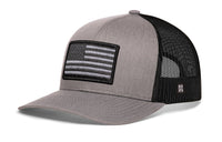 American Flag Trucker Hat  |  Black USA Tactical Snapback