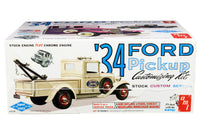 Skill 2 Model Kit 1934 Ford Pickup Truck 3 in 1 Kit "Trophy Series" 1/25 Scale Model by AMT