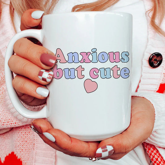 Anxious But Cute Ceramic Mug 15 oz - BIG FRENCHIES