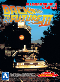 Back to the Future Part III pull-back DeLorean 1:43 scale plastic model kit